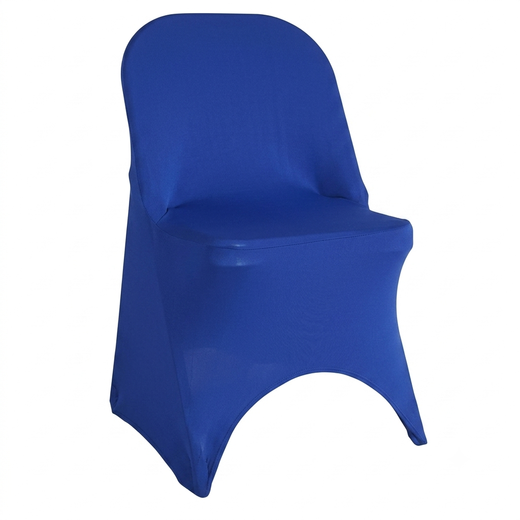 Royal Blue Spandex Folding Chair Cover - Rent