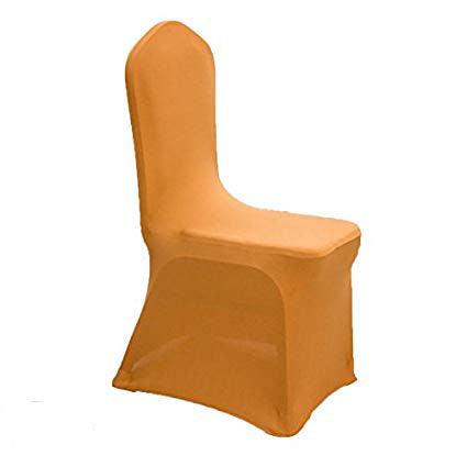 gold spandex chair cover