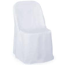 white folding chair cover