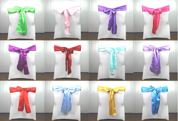 Satin Sashes Wholesale- For Decorating Your Wedding Venue with Vibrant Colors