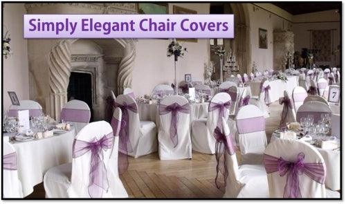 Create Your Event More Graceful With Wedding Chair Covers - Simply Elegant Chair Covers
