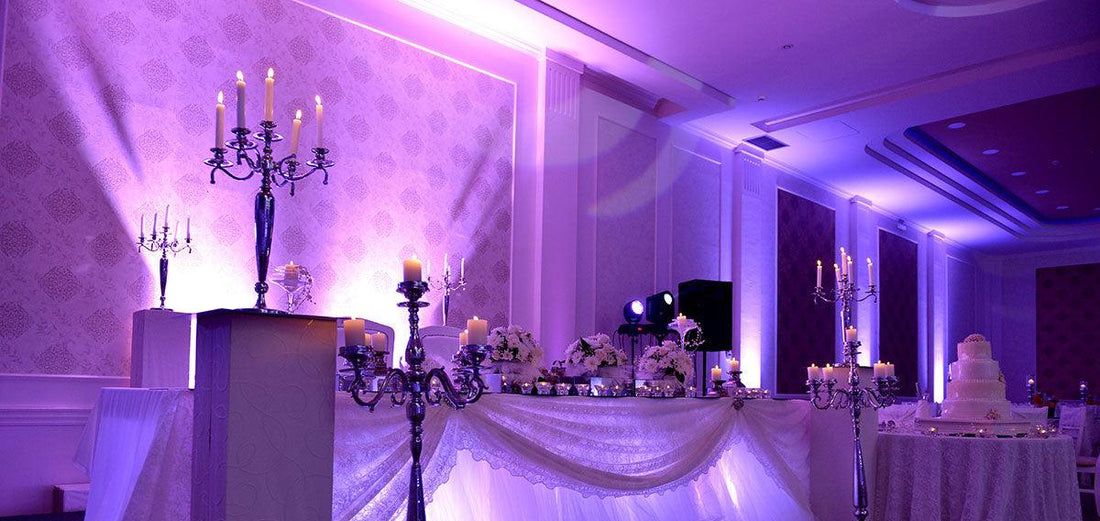 Uplighting for Weddings and Events - Simply Elegant Chair Covers