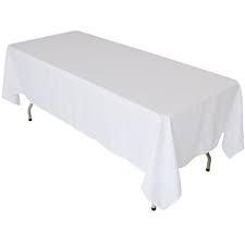 Rent 72x120 White Polyester Rectangle