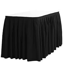 black table skirt