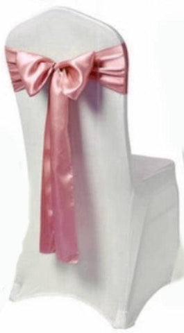 blush satin sash