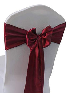 Burgundy Satin Sash