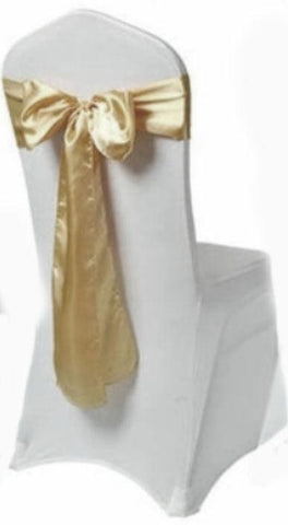 champagne satin sash