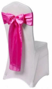 hot pink satin sash