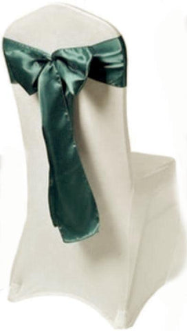 hunter green satin sash