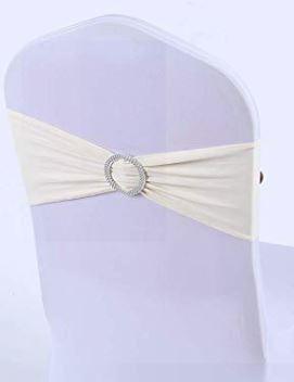 Ivory Spandex Band - Simply Elegant Chair Covers