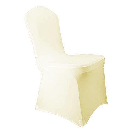 Ivory Spandex Banquet Chair Cover - Rent - Simply Elegant Chair Covers