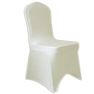 Ivory Spandex Chair Covers Give Modern Touch To Your Wedding Chair