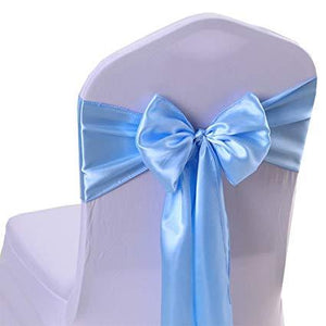 Light Blue Satin Sash