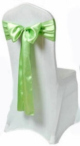 mint satin sash