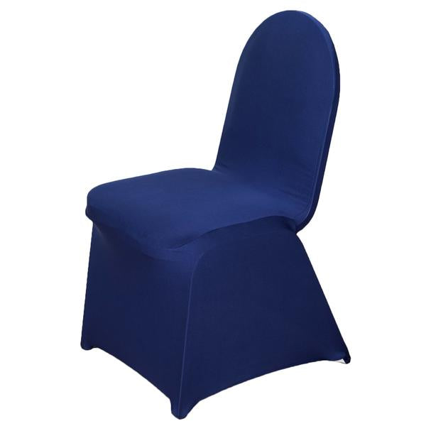 Navy Blue Spandex Chair Cover - Rent