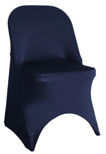 Navy Spandex Folding Chair Cover - Rent