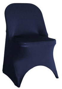 Navy Folding Spandex Chair Covers for Wedding Special Events