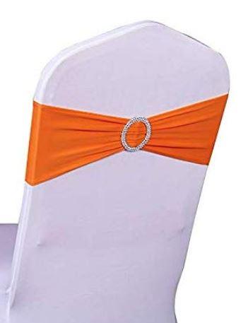Orange Spandex Band - Simply Elegant Chair Covers