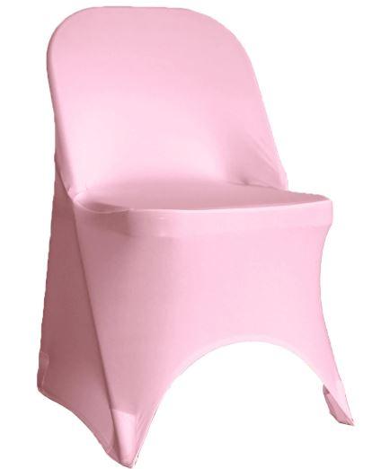 Pink Spandex Folding Chair Cover - Rent - Simply Elegant Chair Covers