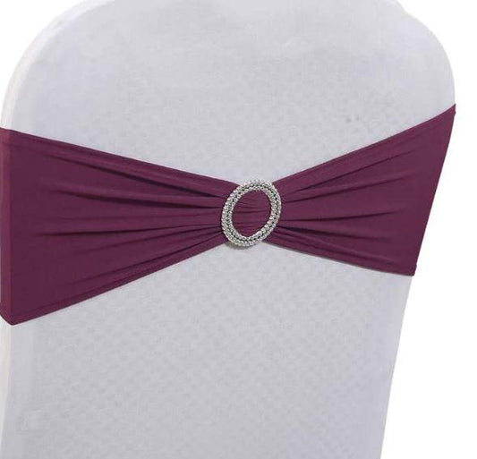 Plum Spandex Band - Simply Elegant Chair Covers