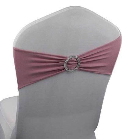 Blush Spandex Band - Simply Elegant Chair Covers