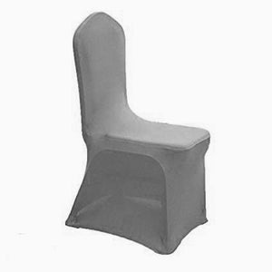 silver spandex chair cover