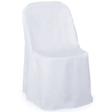 white folding chair cover