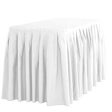 14 ft table skirt White